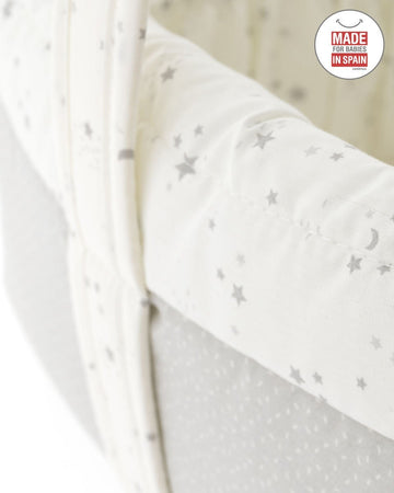 Cestina Imbottita  Sky Grigio Prima infanzia/Cambio del pannolino/Organizzatori e scatole per pannolini/Organizzatori per pannolini La Casa Del Bebè - Napoli, Commerciovirtuoso.it