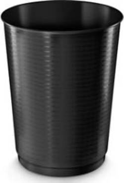 Cestino gettacarte alta capacitA' - 40lt - nero - diametro 380mm altezza 495mm - CEP Cancelleria e prodotti per ufficio/Archivio ufficio e accessori per scrivania/Accessori da scrivania e archiviazione/Cestini per la carta Eurocartuccia - Pavullo, Commerciovirtuoso.it