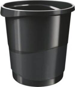 Cestino gettacarte Europost VIVIDA - 25 8 x28 5 cm - altezza 32 2 cm -14 lt - nero - Esselte Cancelleria e prodotti per ufficio/Archivio ufficio e accessori per scrivania/Accessori da scrivania e archiviazione/Cestini per la carta Eurocartuccia - Pavullo, Commerciovirtuoso.it