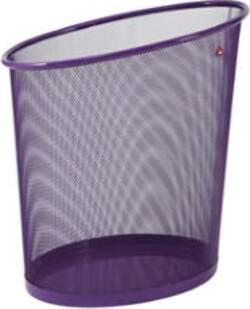 Cestino gettacarte Mesh - rete metallica - 18 lt - viola - Alba Cancelleria e prodotti per ufficio/Archivio ufficio e accessori per scrivania/Accessori da scrivania e archiviazione/Cestini per la carta Eurocartuccia - Pavullo, Commerciovirtuoso.it