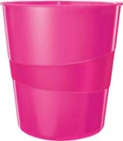 Cestino gettacarte WOW - altezza 32 4 cm - diametro 29 cm - 15 lt - fucsia metallizzato - Leitz Cancelleria e prodotti per ufficio/Archivio ufficio e accessori per scrivania/Accessori da scrivania e archiviazione/Cestini per la carta Eurocartuccia - Pavullo, Commerciovirtuoso.it