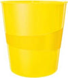 Cestino gettacarte WOW - altezza 32 4 cm - diametro 29 cm -15 lt - giallo - Leitz Cancelleria e prodotti per ufficio/Archivio ufficio e accessori per scrivania/Accessori da scrivania e archiviazione/Cestini per la carta Eurocartuccia - Pavullo, Commerciovirtuoso.it