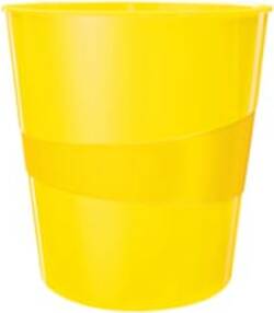 Cestino gettacarte WOW - altezza 32 4 cm - diametro 29 cm -15 lt - giallo - Leitz Cancelleria e prodotti per ufficio/Archivio ufficio e accessori per scrivania/Accessori da scrivania e archiviazione/Cestini per la carta Eurocartuccia - Pavullo, Commerciovirtuoso.it