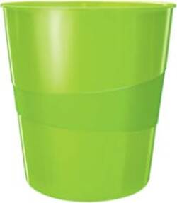Cestino gettacarte WOW - altezza 32 4 cm - diametro 29 cm -15 lt - verde lime - Leitz Cancelleria e prodotti per ufficio/Archivio ufficio e accessori per scrivania/Accessori da scrivania e archiviazione/Cestini per la carta Eurocartuccia - Pavullo, Commerciovirtuoso.it