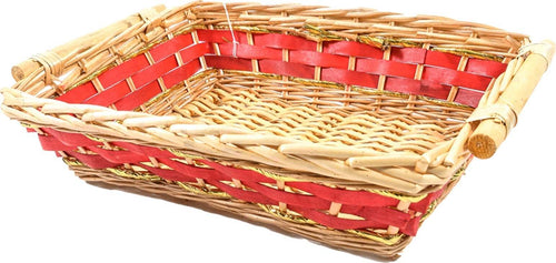 Cestino natalizio Rettangolare in Vimini e Legno per confezioni regalo da 47 cm Casa e cucina/Decorazioni per interni/Addobbi e decorazioni per ricorrenze/Decorazioni natalizie/Oggettistica MagiediNatale.it - Altamura, Commerciovirtuoso.it