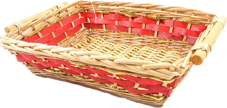 Cestino natalizio Rettangolare in Vimini e Legno per confezioni regalo da 47 cm Casa e cucina/Decorazioni per interni/Addobbi e decorazioni per ricorrenze/Decorazioni natalizie/Oggettistica MagiediNatale.it - Altamura, Commerciovirtuoso.it