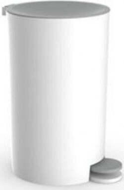 Cestino-Pattumiera-Arredo-Da-Bagno-Bianco-Grigio-In-Plastica-16-X-25.5-Cm-69851