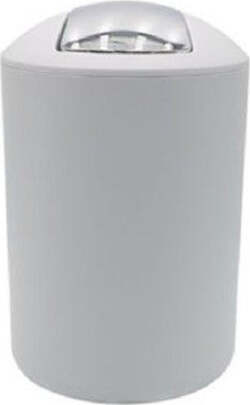 Cestino-Pattumiera-Arredo-Da-Bagno-In-Plastica-Grigio-19.5-X-30.5-Cm-69863
