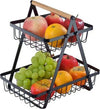 Cestino Per Frutta Pane Snack Verdura Alzatina Portatutto 2 Ripiani Contenitore Casa e cucina/Organizzazione interni/Contenitori ceste e cestini/Cestini portaoggetti/Cestini da scaffale Trade Shop italia - Napoli, Commerciovirtuoso.it