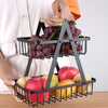 Cestino Per Frutta Pane Snack Verdura Alzatina Portatutto 2 Ripiani Contenitore Casa e cucina/Organizzazione interni/Contenitori ceste e cestini/Cestini portaoggetti/Cestini da scaffale Trade Shop italia - Napoli, Commerciovirtuoso.it