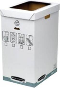 Cestino per riciclo Bankers Box System - capacitA' 90 litri - 30x50 cm - dorso 60 cm - Fellowes Cancelleria e prodotti per ufficio/Archivio ufficio e accessori per scrivania/Accessori da scrivania e archiviazione/Cestini per la carta Eurocartuccia - Pavullo, Commerciovirtuoso.it
