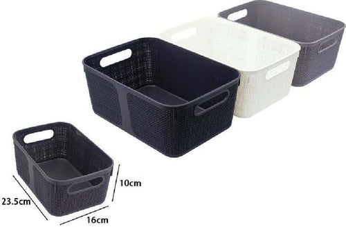 Cestino Porta Oggetti Cesto Organizer Rettangolare Porta Tutto Bagno Casa 79463 Casa, arredamento e bricolage > Arredamento > Portaoggetti Trade Shop italia - Napoli, Commerciovirtuoso.it