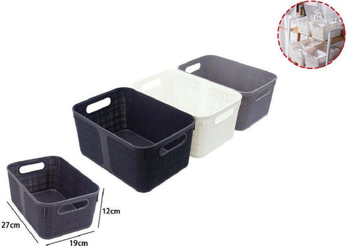 Cestino Porta Oggetti Organizer Rettangolare Cesto Porta Tutto Bagno Casa 79464 Casa, arredamento e bricolage > Arredamento > Portaoggetti Trade Shop italia - Napoli, Commerciovirtuoso.it