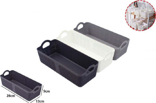 Cestino Porta Oggetti Organizer Rettangolare Cesto Portatutto Bagno Casa 79461 Casa, arredamento e bricolage > Arredamento > Portaoggetti Trade Shop italia - Napoli, Commerciovirtuoso.it