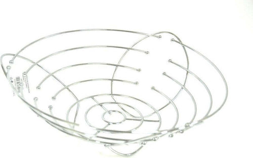 Cestino Portafrutta Centrotavola Metallo Cromato Porta Frutta Rotondo 17 X 10 Cm Casa e cucina/Stoviglie/Piatti ciotole e vassoi/Ciotole/Fruttiere Trade Shop italia - Napoli, Commerciovirtuoso.it
