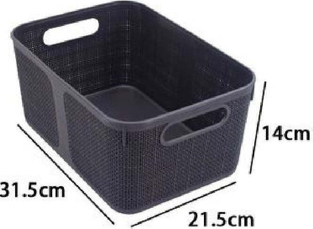 Cestino Portaoggetti Organizer Rettangolare Cesto Portatutto Bagno Casa 79465 Casa, arredamento e bricolage > Arredamento > Portaoggetti Trade Shop italia - Napoli, Commerciovirtuoso.it