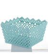 Cestino Portatutto Oggetti Cesto Multiuso Plastica Quadrato 18.2x18.2x11cm 79474