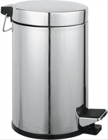 Cestino Rifiuti Bagno Acciaio Inox 3lt Ø17x26hcm Maurer Aqua Casa e cucina/Bagno/Accessori per il bagno/Pattumiere da bagno Decor Space - Altamura, Commerciovirtuoso.it