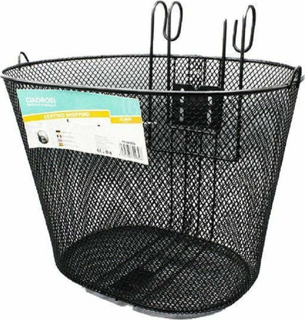 Cestino Shopping Portapacchi Anteriore Manubrio Per Bicicletta Bici Nero Zx-9930 Sport e tempo libero/Attività ricreative all'aperto/Ciclismo/Accessori/Zaini borse e borse laterali bicicletta/Cestini Trade Shop italia - Napoli, Commerciovirtuoso.it