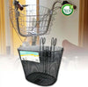 Cestino-Shopping-Portapacchi-Anteriore-Manubrio-Per-Bicicletta-Bici-Nero-Zx-9930
