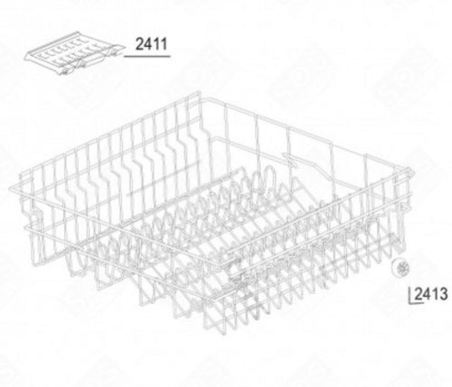 Cesto Beko Superiore Ral 7037 Lavastoviglie 1751309500