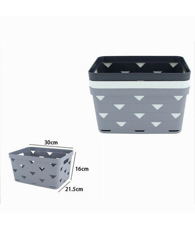 Cesto Cestino Porta Tutto Oggetti Organizzatore Rettangolare 30x21.5x16 Cm 10719