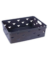Cesto Cestino Porta Tutto Oggetti Organizzatore Rettangolare 33x25.6x11 Cm 10716