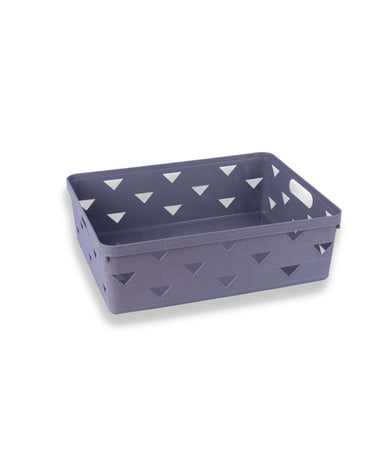 Cesto Cestino Porta Tutto Oggetti Organizzatore Rettangolare 33x25.6x11 Cm 10716