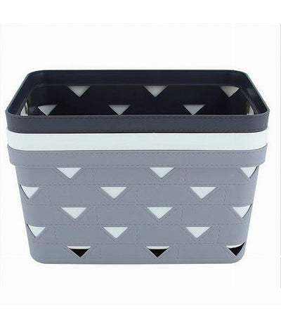 Cesto Cestino Portatutto Oggetti Organizzatore Rettangolare 34x24.6x17.8cm 10720