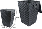 Cesto-Cestino-Portatutto-Portaoggetti-Bagno-Coperchio-35x52cm-79104-Grigio-Scuro