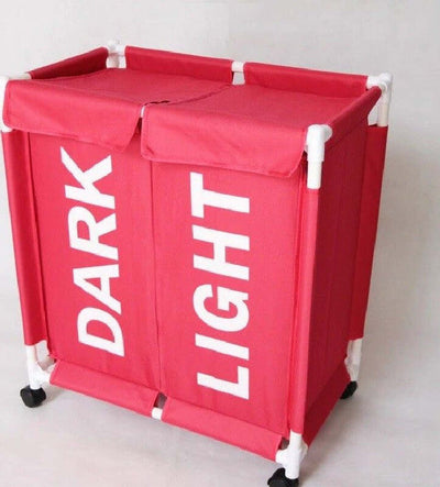 Cesto Contenitore Porta Biancheria Bucato 2 Scomparti Rotelle Panni Bagno Casa, arredamento e bricolage > Pulizia e Bucato > Bucato e Stiratura Trade Shop italia - Napoli, Commerciovirtuoso.it