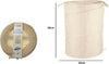 Cesto-Contenitore-Porta-Biancheria-Bucato-Giochi-Pieghevole-42x50-Cm-Beige-79853