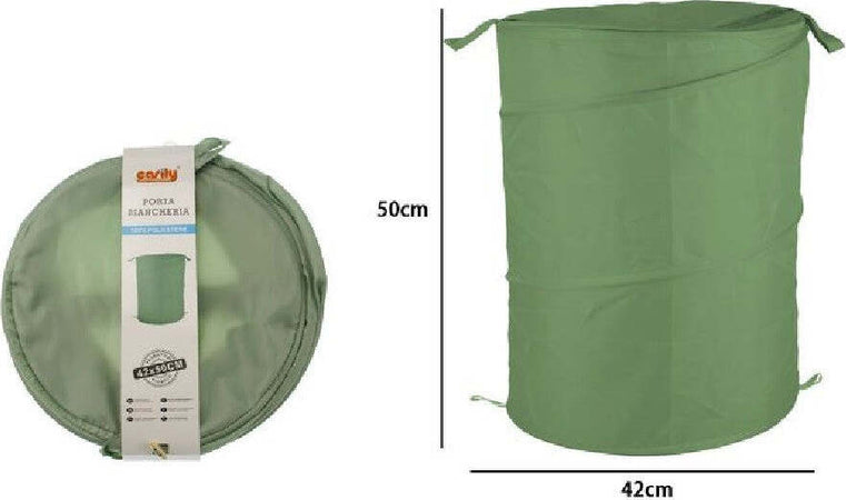 Cesto Contenitore Porta Biancheria Bucato Giochi Pieghevole 42x50 Cm Verde 79852 Casa, arredamento e bricolage > Pulizia e Bucato > Bucato e Stiratura Trade Shop italia - Napoli, Commerciovirtuoso.it