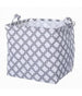 Cesto Contenitore Porta Biancheria Bucato Manici Tessuto Grigio 33x33x31cm 79206