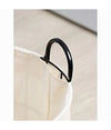Cesto Contenitore Porta Biancheria Tessuto Con Struttura In Metallo Bagno 10629
