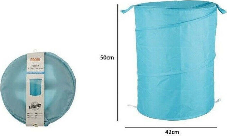 Cesto Contenitore Portabiancheria Bucato Giochi Pieghevole 42x50cm Celeste 79854 Casa, arredamento e bricolage > Pulizia e Bucato > Bucato e Stiratura Trade Shop italia - Napoli, Commerciovirtuoso.it