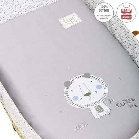 Cesto Di Mosê Une Be Lion Grigio 39X80X25 Cm Casa e cucina/Arredamento/Cameretta bambini/Lettini per neonati e bambini/Culle/Culla da trasporto La Casa Del Bebè - Napoli, Commerciovirtuoso.it