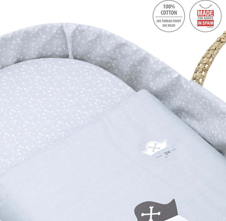 Cesto Di Mosê Une Be Ocean Grigio 39X80X25 Cm Casa e cucina/Arredamento/Cameretta bambini/Lettini per neonati e bambini/Culle/Culla da trasporto La Casa Del Bebè - Napoli, Commerciovirtuoso.it