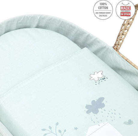 Cesto Di Mosê Une Be Villa Verde 39X80X25 Cm Casa e cucina/Arredamento/Cameretta bambini/Lettini per neonati e bambini/Culle/Culla da trasporto La Casa Del Bebè - Napoli, Commerciovirtuoso.it