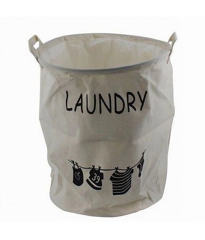 Cesto Porta Biancheria Con Manici Sacca Panni Sporchi Bagno Casa 35 X 45cm 10470