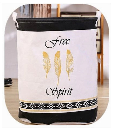 Cesto Porta Biancheria Per Vestiti Sporchi Pieghevole Free Spirit 35x45 Cm 10474