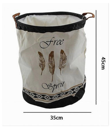 Cesto Porta Biancheria Per Vestiti Sporchi Pieghevole Free Spirit 35x45 Cm 10474