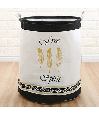 Cesto Porta Biancheria Per Vestiti Sporchi Pieghevole Free Spirit 35x45 Cm 10474