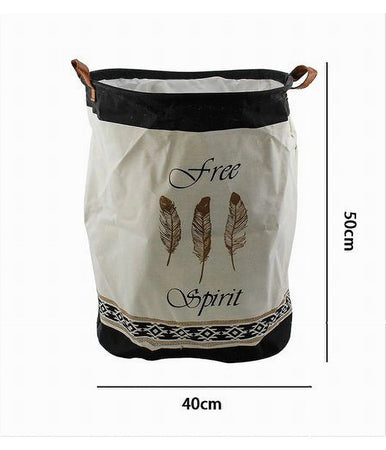 Cesto Porta Biancheria Per Vestiti Sporchi Pieghevole Free Spirit 40x50cm 10475