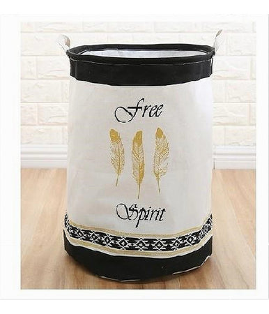 Cesto Porta Biancheria Per Vestiti Sporchi Pieghevole Free Spirit 40x50cm 10475
