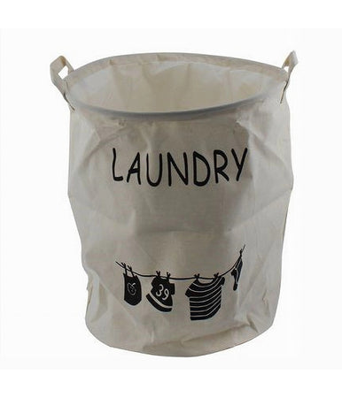 Cesto Porta Biancheria Sacca Con Manici Panni Sporchi Bagno Casa 40x50 Cm 10471