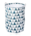 Cesto Porta Biancheria Vestiti Sporchi Pieghevole Motivo Triangoli 40x50cm 10477