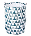 Cesto Porta Biancheria Vestiti Sporchi Pieghevole Motivo Triangoli 40x50cm 10477