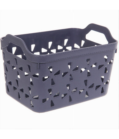 Cesto Porta Oggetti Cestino Porta Tutto Con Maniglie 26x17x17 Cm Assortiti 10725