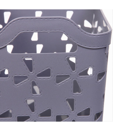 Cesto Porta Oggetti Cestino Porta Tutto Con Maniglie 31x21x21 Cm Assortiti 10726